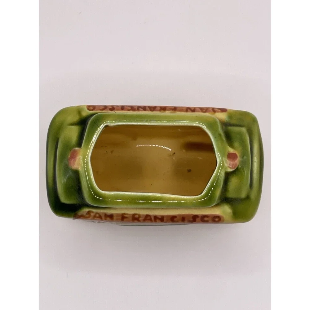 Toothpick Holder San Francisco‎ Trolley CarMulti Color Vtg SNCO Imports Japan 2